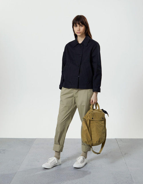 MHL. ASYMMETRIC SLANT POCKET JACKET WORKWEAR COTTON DRILL